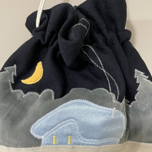 Winter Scene Holiday Snowman Applique Material Bag - Picture 6 of 10